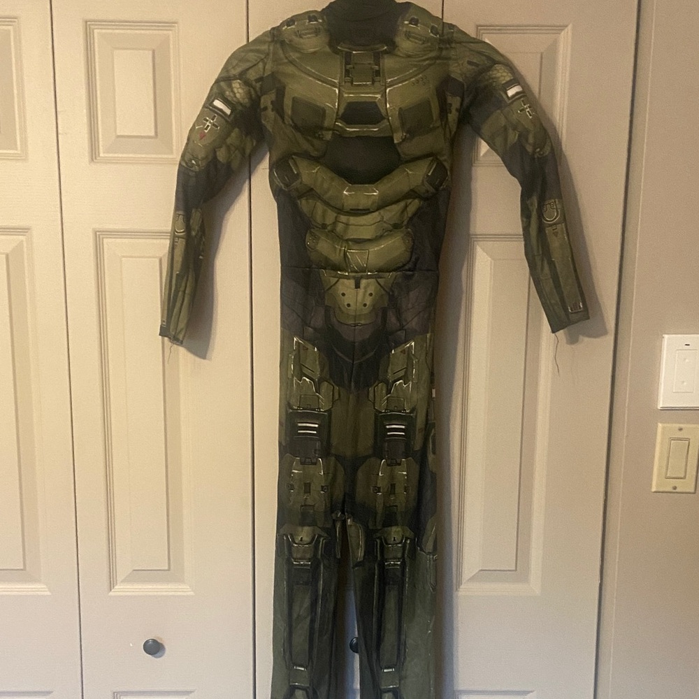 Halo Master Chief Muscle Halloween Costume Size Medium 8-10